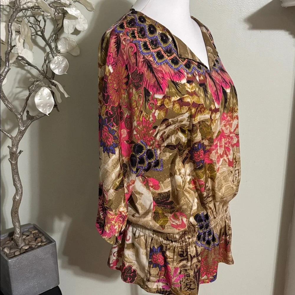 Chico's Multicolor Floral Blouse